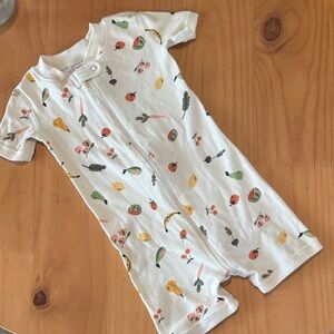 Hanna Andersson White Fruit Print Kids Pajama Set